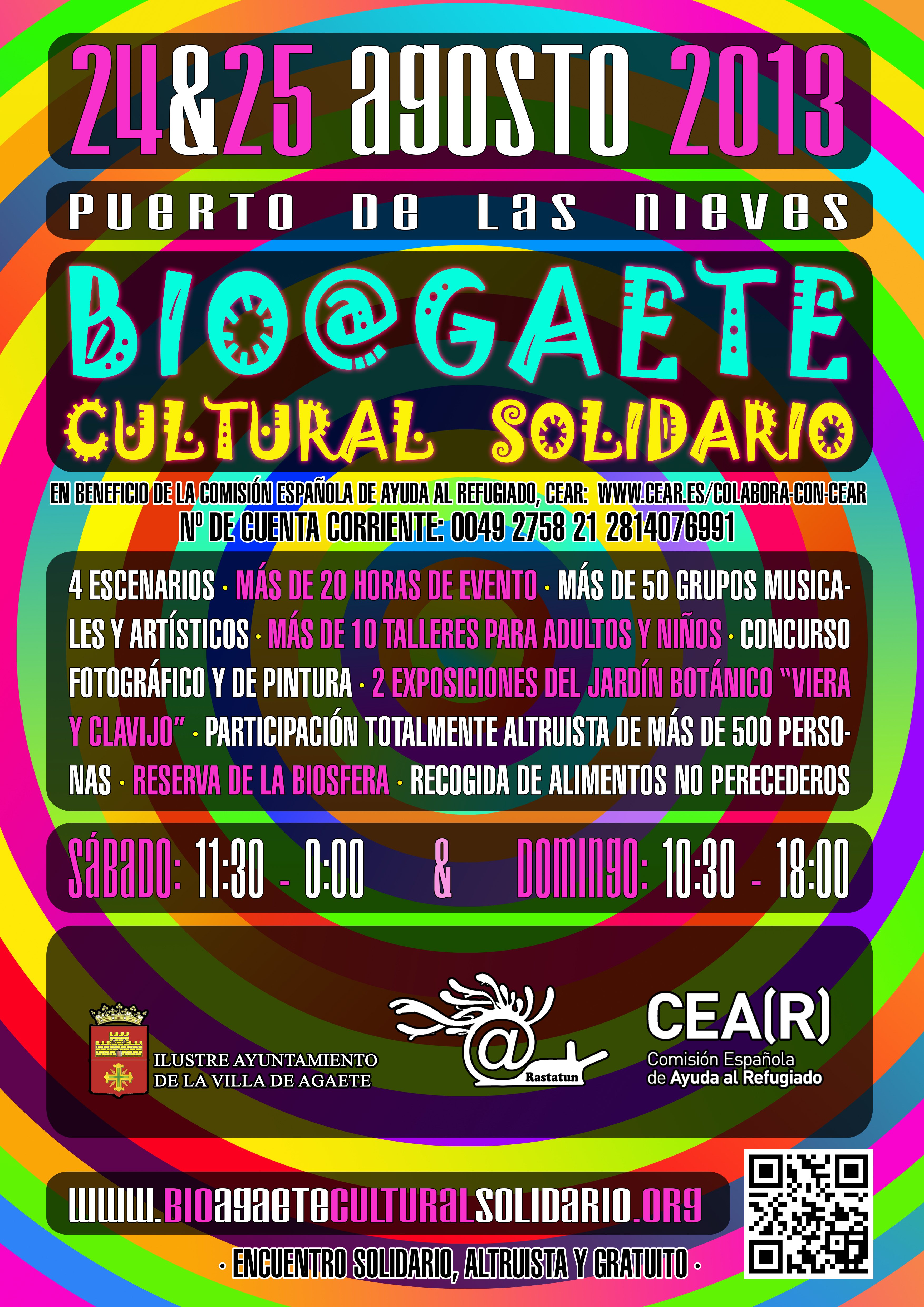 cartel BIO@GAETE CULTURAL SOLIDARIO & CEAR
